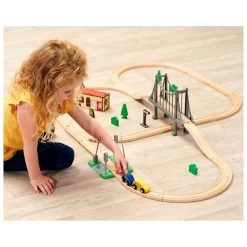 Eichhorn Bahngleis Mit Brücke Spielset, 55 Teile. 13 Eichhorn Bahngleis Mit Brücke Spielset, 55 Teile. -Spielzeugwelt Verkauf 5632912g