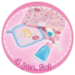 Badezubehör Für New Born Baby , 4-tlg. -Spielzeugwelt Verkauf 5632944d