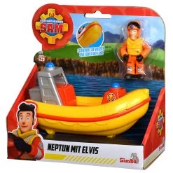 SIMBA Feuerwehrmann Sam Rettungsboot Mit Spielfigur Elvis
