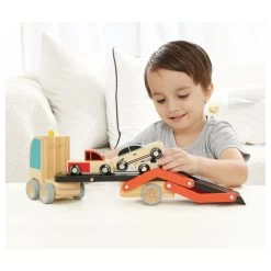 Classic World Autotransporter Mit Autos, 4-tlg. -Spielzeugwelt Verkauf 6020216b