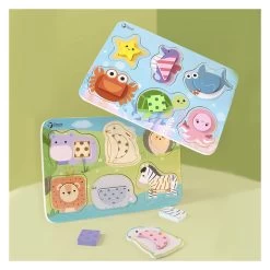 Classic World Holzpuzzle Wilde Tiere, 13-teilig. -Spielzeugwelt Verkauf 6020317f