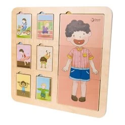 Classic World Holzschichten-Puzzlekörper, 19 Teile. -Spielzeugwelt Verkauf 6020338e