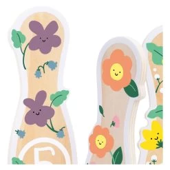 Classic World Holz-Bowling-Set Blumen, 14-teilig, -Spielzeugwelt Verkauf 6020379g