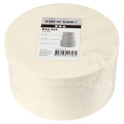 Creativ Company Runde Furnierbox, 3tlg.