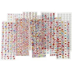 Creativ Company Strasssteine-Designs, 2–10 Mm, 12 Blatt