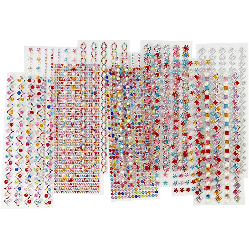 Creativ Company Strasssteine-Designs, 2–10 Mm, 12 Blatt 3 Creativ Company Strasssteine-Designs, 2–10 Mm, 12 Blatt