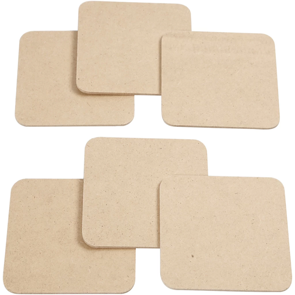 Creativ Company Untersetzer MDF 10x10cm, 50Stk. 6 Creativ Company Untersetzer MDF 10x10cm, 50Stk. – Bild 4
