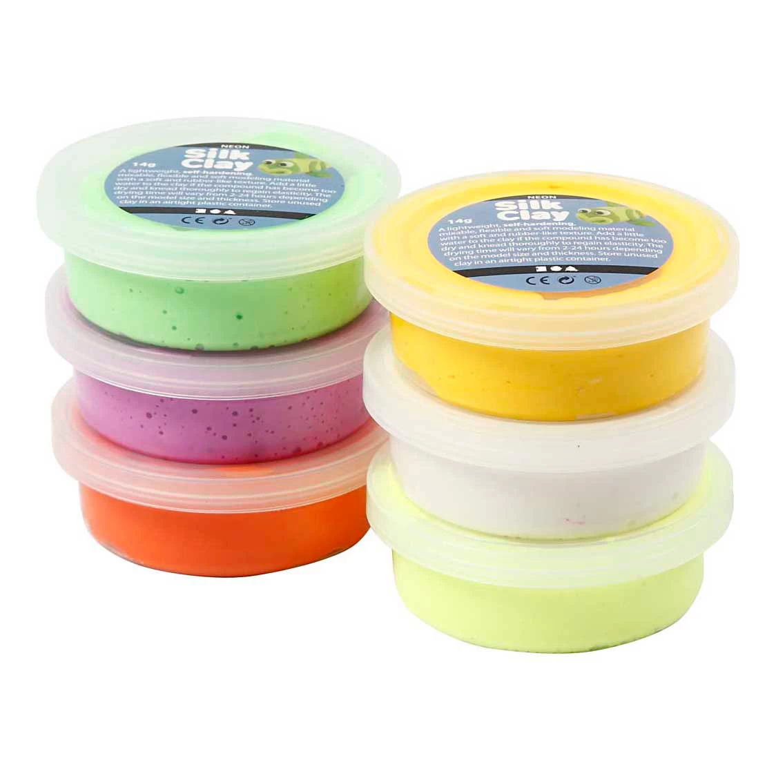 Creativ Company Silk Clay Frühlingsfarben, 6x14gr. 3 Creativ Company Silk Clay Frühlingsfarben, 6x14gr.