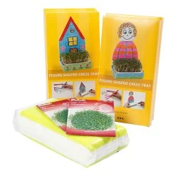 Creativ Company Brunnenkresse-Tablett Mit Figur Weiß, 30 Stück