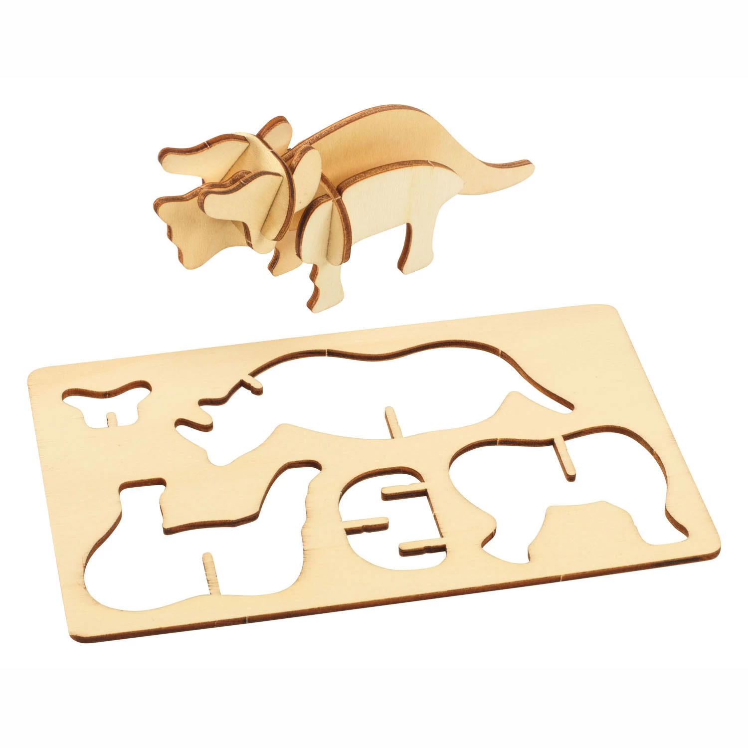 Färbungen – Gestalten Und Dekorieren Sie Ihr 3D-Holzpuzzle „Dschungeltiere“, 4er-Set 4 Färbungen – Gestalten Und Dekorieren Sie Ihr 3D-Holzpuzzle „Dschungeltiere“, 4er-Set – Bild 2