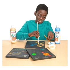 Colorations - Leinwand Schwarz 20x20cm, 3er-Set -Spielzeugwelt Verkauf 6040237d