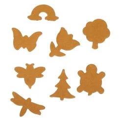 Colorationen - Papierpastenformen Naturtöne, 250 Stk.